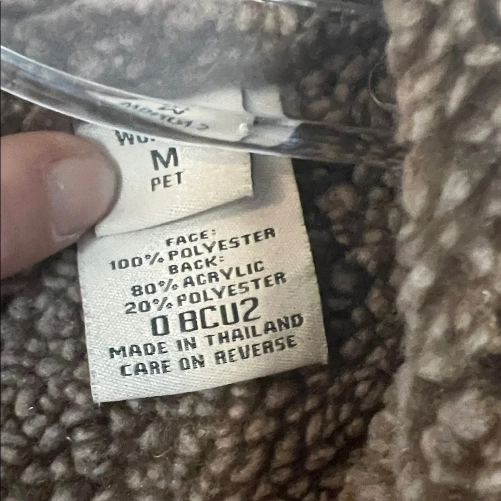 L.L. Bean Red Vest with Brown Trim - Picture 3 of 4